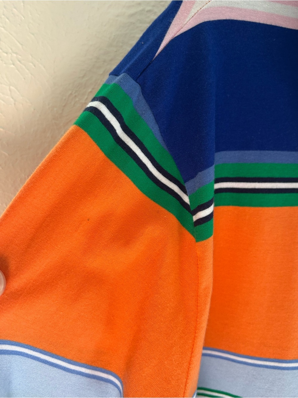 Polo Ralph Lauren Classic Striped Jersey Hoodie T-Shirt Drawstring Logo XL - Picture 11 of 12